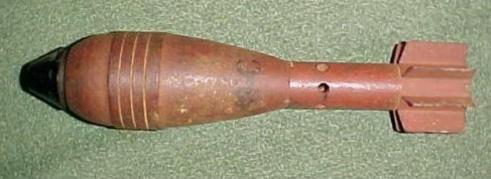 German WW2 5cm HE Mortar Bomb